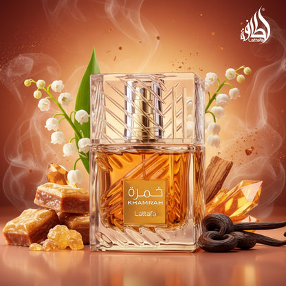 Khamrah - Vanilla, Warm Spicy, Amber, Cinnamon - Eau De Parfum Long-Lasting Fragrance for Unisex, 3.40 Ounce / 100 Ml
