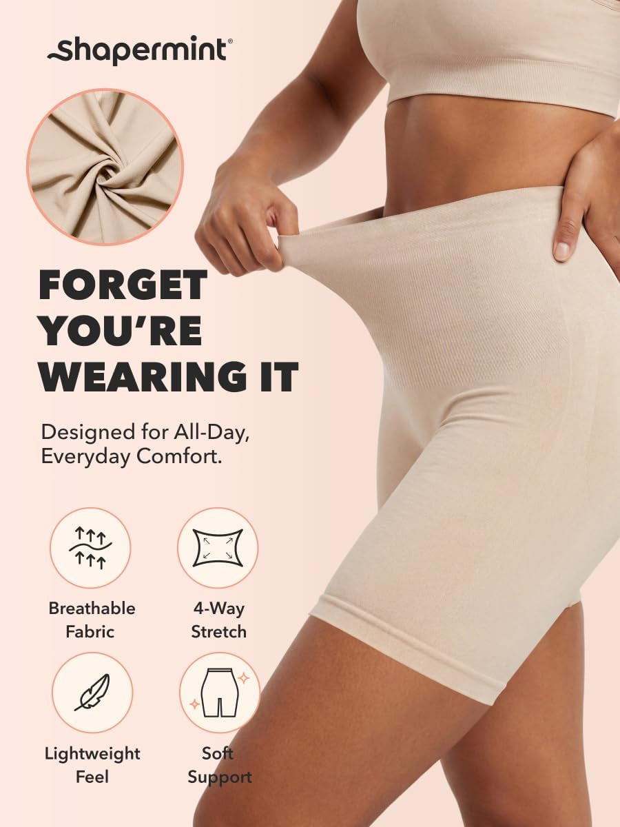 Shapewear for Women - High-Waisted Shapewear Tummy Control Shorts, Thigh Slimmer, Underwear for Women