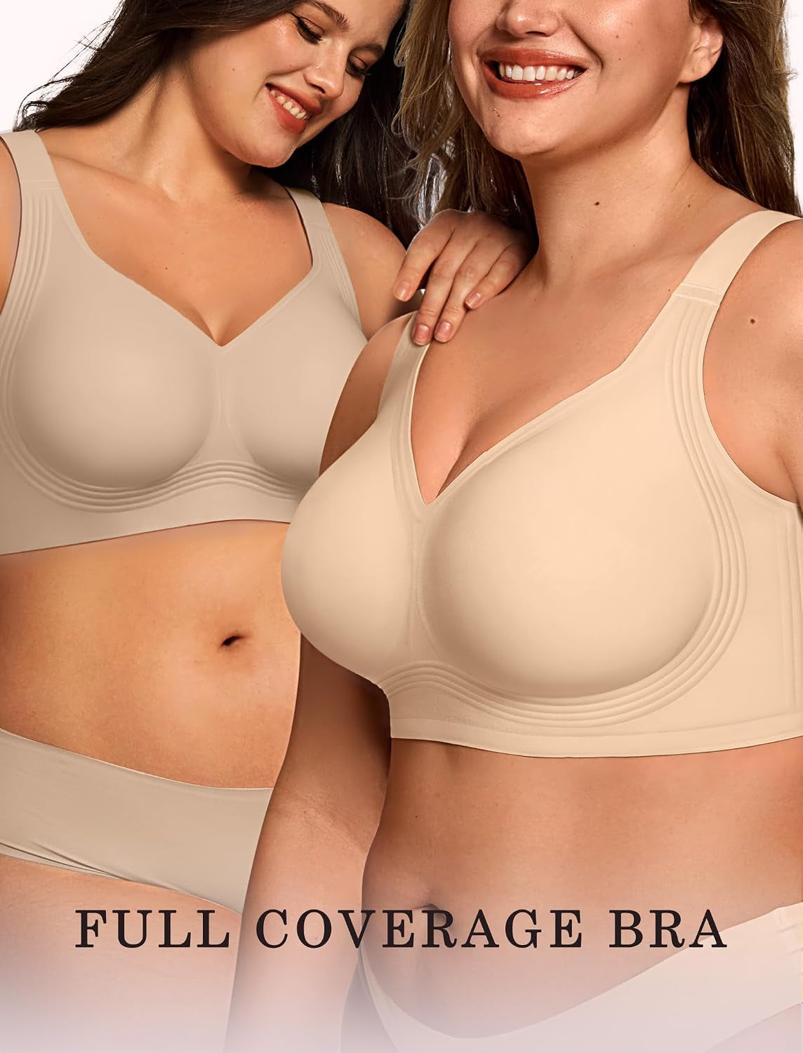 Womens Wireless Jelly Bras plus Size Support Push up Comfortable Bra