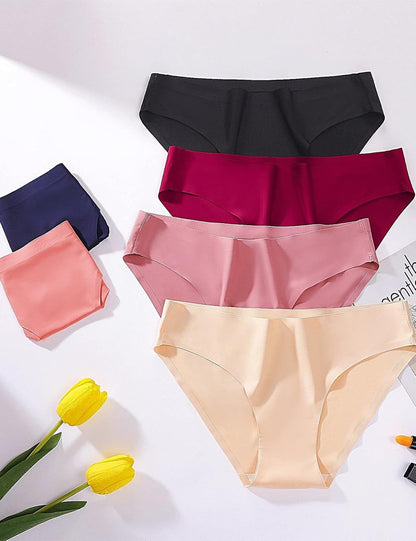Women'S Seamless Underwear No Show Panties 6 Pack
