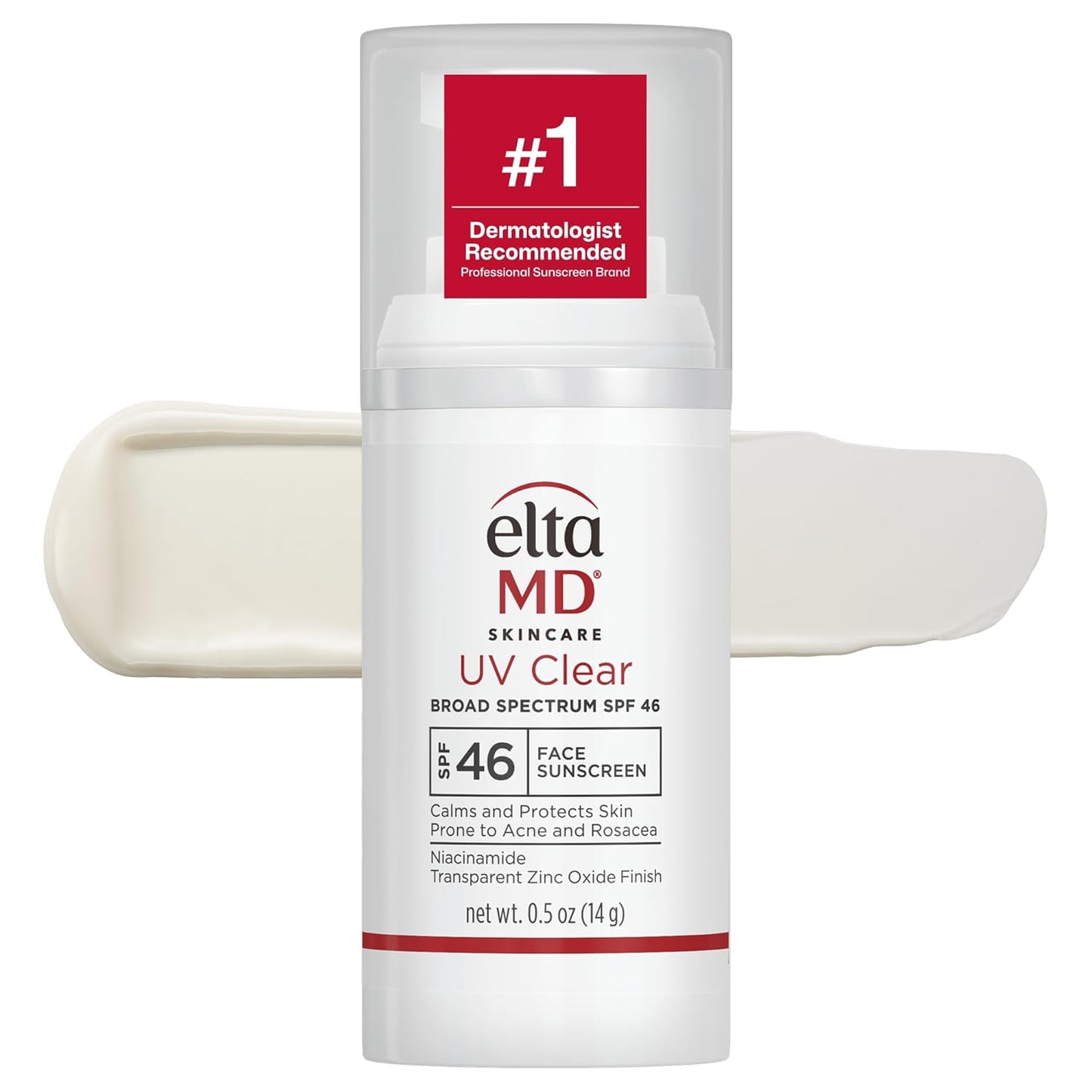 Eltamd UV Clear Face Sunscreen with Zinc Oxide, Oil-Free, SPF 46 and SPF 50
