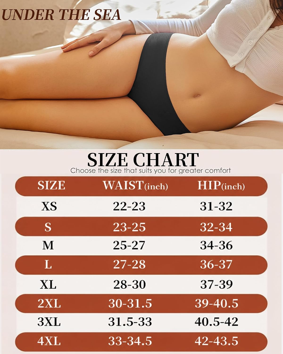 Cotton Underwear Women Sexy Cheeky Bikini Panties Lingerie Outfits 6 Pack