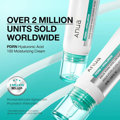 Anua PDRN Hyaluronic Acid 100 Moisturizing Cream (60Ml)
