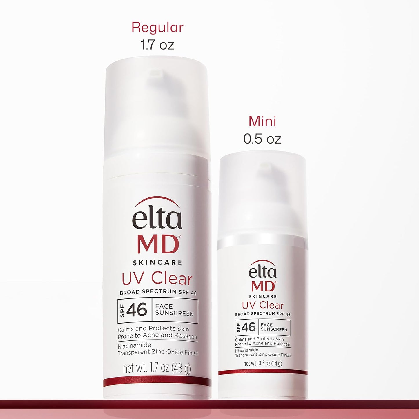 Eltamd UV Clear Face Sunscreen with Zinc Oxide, Oil-Free, SPF 46 and SPF 50