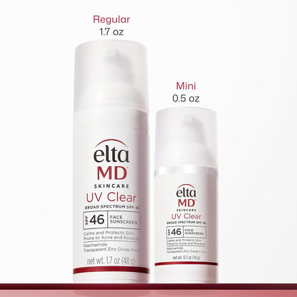 Eltamd UV Clear Face Sunscreen with Zinc Oxide, Oil-Free, SPF 46 and SPF 50