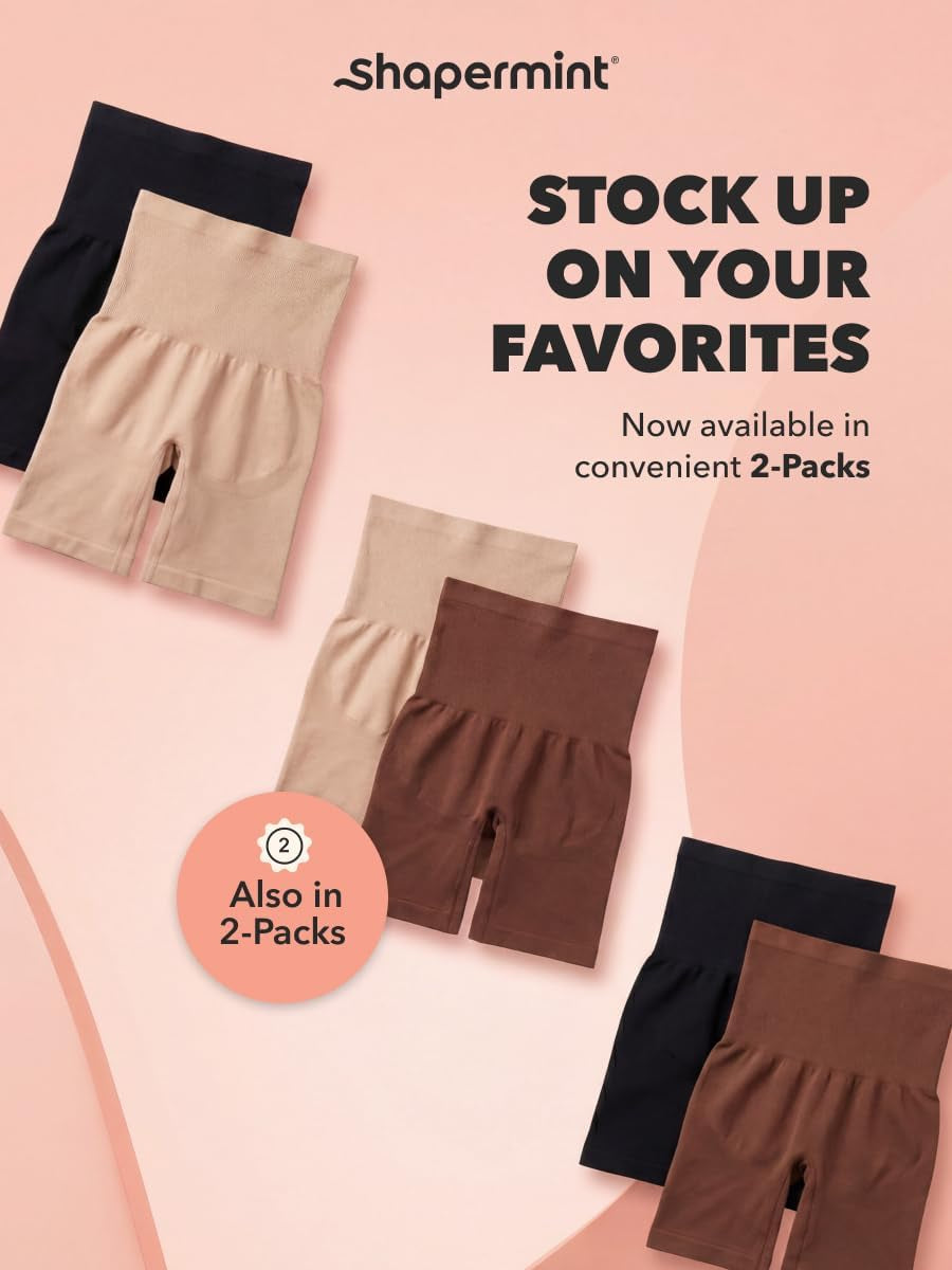 Shapewear for Women - High-Waisted Shapewear Tummy Control Shorts, Thigh Slimmer, Underwear for Women