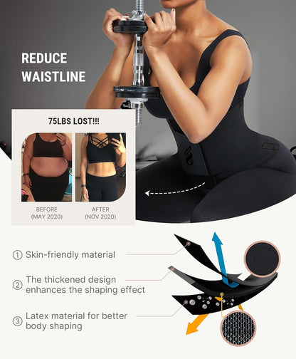 Waist Trainer Belt Cincher Corset Tummy Control Faja Body Shaper