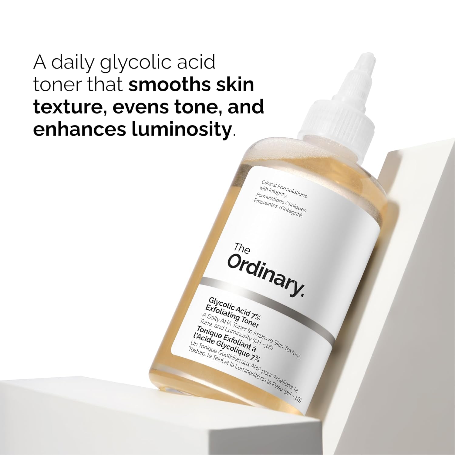 The Ordinary Favorites Collection for Luminous, Hydrated Skin - Skin Care Bundle Set -Glycolic Acid 7% Exfoliating Toner 8.1, Hyaluronic Acid 2% + B5, Natural Moisturizing Factors + HA