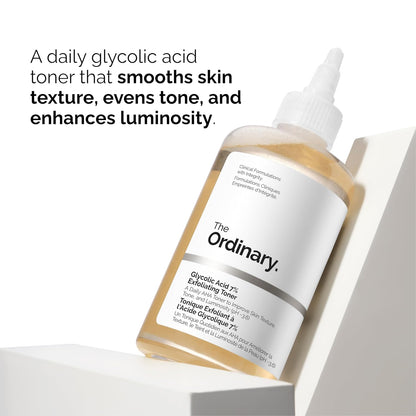 The Ordinary Favorites Collection for Luminous, Hydrated Skin - Skin Care Bundle Set -Glycolic Acid 7% Exfoliating Toner 8.1, Hyaluronic Acid 2% + B5, Natural Moisturizing Factors + HA