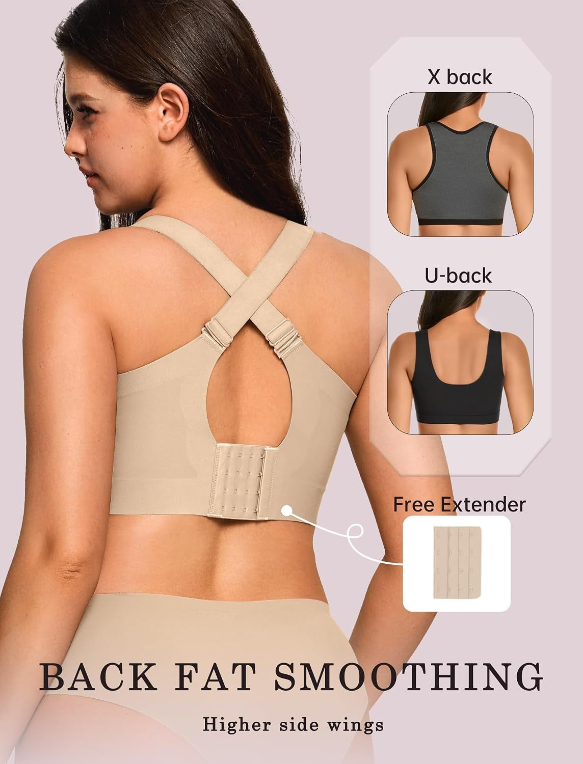 Womens Wireless Jelly Bras plus Size Support Push up Comfortable Bra