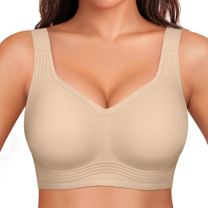 Womens Wireless Jelly Bras plus Size Support Push up Comfortable Bra