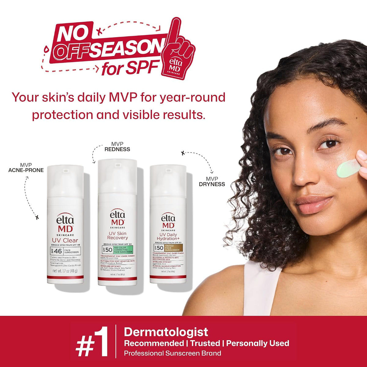 Eltamd UV Clear Face Sunscreen with Zinc Oxide, Oil-Free, SPF 46 and SPF 50