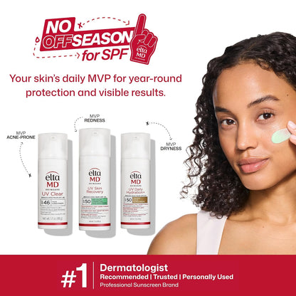 Eltamd UV Clear Face Sunscreen with Zinc Oxide, Oil-Free, SPF 46 and SPF 50