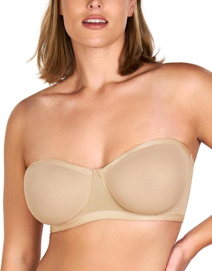 Strapless Bra for Large Breasts, Womens Bella Minimizer Balconette Bra