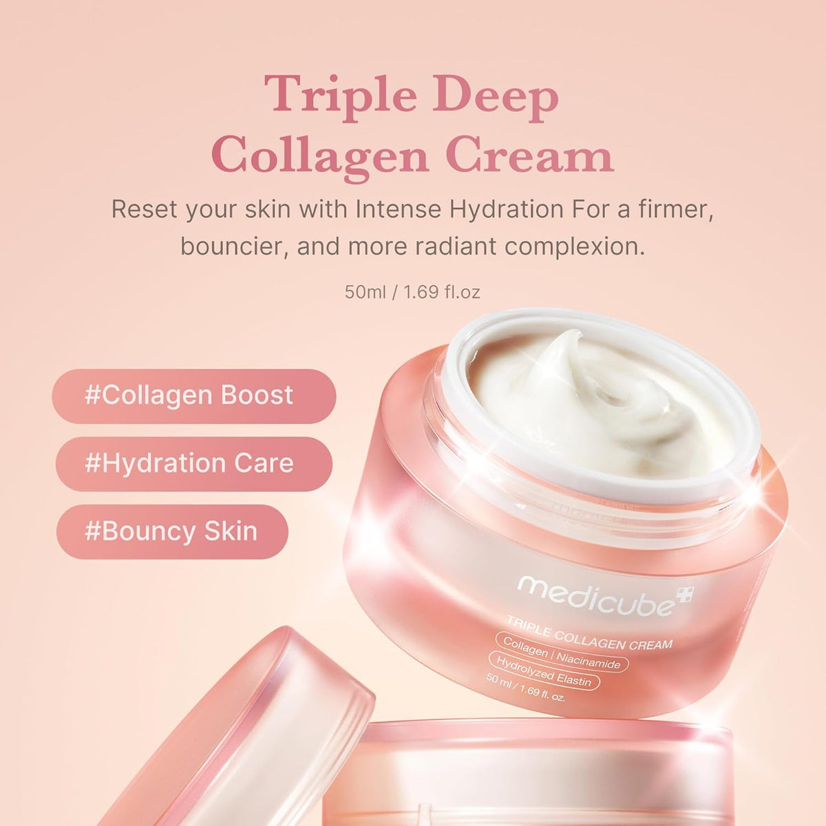 Collagen Swirl Duo - Collagen Jelly Cream, Triple Collagen Cream