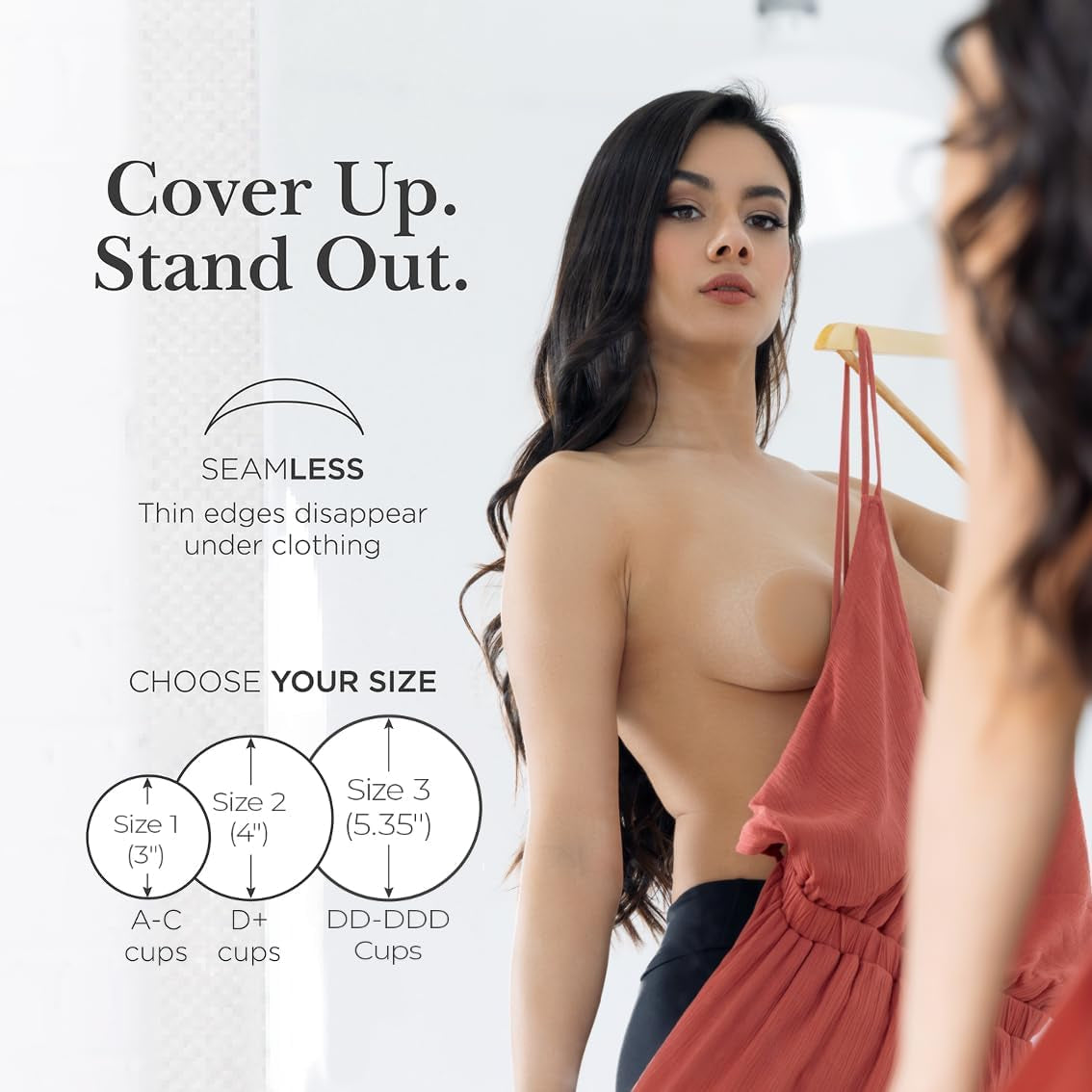 Reusable Nipple Covers, Skin Safe Pasties in Circle or Lift Style