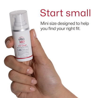 Eltamd UV Clear Face Sunscreen with Zinc Oxide, Oil-Free, SPF 46 and SPF 50