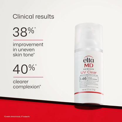Eltamd UV Clear Face Sunscreen with Zinc Oxide, Oil-Free, SPF 46 and SPF 50