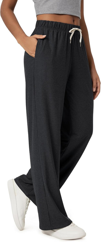 Women'S Straight Leg Pants Ultra Soft Odstratum Tech Relaxed Casual Pajama Lounge Pants with Pockets-27/29/31 Inseam