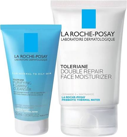 Toleriane Skin Care Set, Face Moisturizer & Face Wash